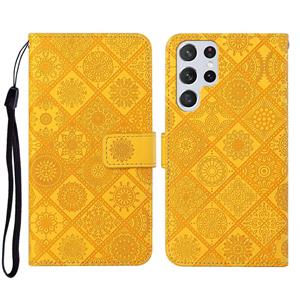 huismerk Voor Samsung Galaxy S22 Ultra 5G Ethnic Style Lederen telefoonhoesje met etnische stijl