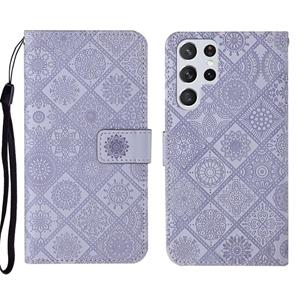 huismerk Voor Samsung Galaxy S22 Ultra 5G Ethnic Style Lederen telefoonhoesje met etnische stijl