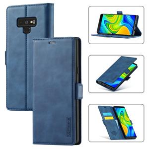 lc.imeeke Voor Samsung Galaxy Note9 LC.IMEEK Sterk magnetisme Ultradun horizontaal flip schokbestendige matte TPU + PU lederen hoes met Holder & Card Slots & Wa