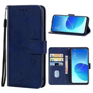 huismerk Leren telefooncase voor Oppo Reno6 Pro 5G