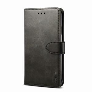 Voor iPhone 12 GUSSIM Business Style Horizontale Flip Lederen case met Holder & Card Slots & Wallet(Zwart)