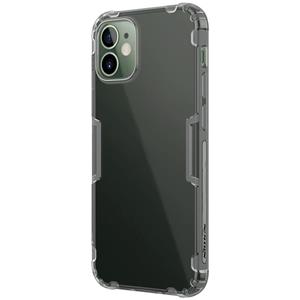 Voor iPhone 12 NILLKIN Nature TPU Transparante Zachte Beschermhoes(Grijs)