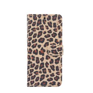 huismerk Voor Samsung Galaxy Note20 Leopard Pattern Horizontale Flip Lederen case met Holder & Card Slots(Geel)