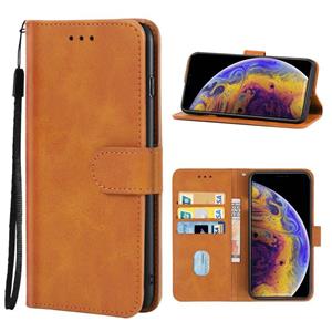 huismerk Leren telefoonhoes voor iPhone XS MAX (Brown)