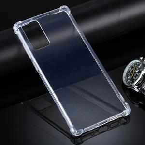 huismerk Voor Samsung Galaxy Note20 Vierhoek anti-drop ultra-dunne TPU case (transparant)