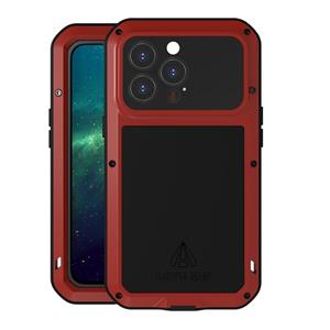 lovemei Love Mei Metal Shockproof Waterdicht Stofdicht Beschermende telefoon Case voor iPhone 13 Pro