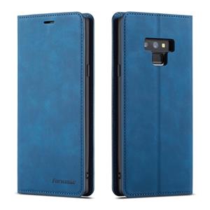 Voor Galaxy Note9 Forwenw Dream Series Oil Edge Strong Magnetism Horizontal Flip Leather Case met Holder & Card Slots & Wallet & Photo Frame(Blue)