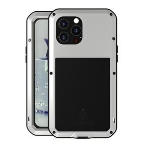 lovemei Love Mei Metal Shockproof Waterdichte stofdichte beschermende telefooncase voor iPhone 13 Pro Max