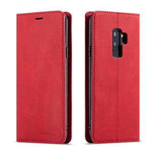 Voor Galaxy S9 Forwenw Dream Series Oil Edge Strong Magnetism Horizontal Flip Leather Case met Holder & Card Slots & Wallet & Photo Frame(Red)