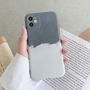 huismerk Natural Landscape Pattern IMD vakmanschap TPU telefoon geval voor iphone 13 (grijze witte muur)