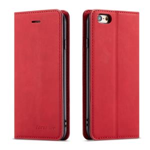 Voor iPhone 6s / 6 Forwenw Dream Series Oil Edge Strong Magnetism Horizontal Flip Leather Case met Houder & Card Slots & Wallet & Photo Frame(Red)