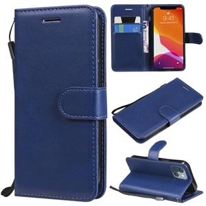 huismerk Pure Color Horizontal Flip Lederen Case met Houder & Card Slots & Wallet & Lanyard voor iPhone 13 Mini