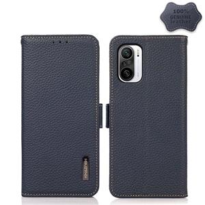 huismerk Voor Xiaomi Redmi K40 PRO / POCO F3 Khazneh Side-Magnetic Litchi Echt leer RFID-telefooncase