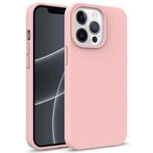 huismerk Starry Serie Schokbestendig Stro Materiaal + TPU-beschermhoes voor iPhone 13 (Pink)