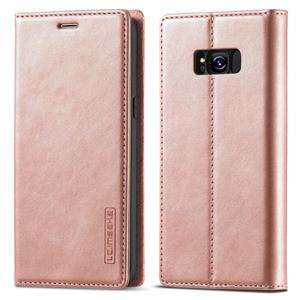 Voor Samsung Galaxy S8 LC.IMEEKE Sterk magnetisme Ultradun horizontaal flip schokbestendige matte TPU + PU lederen kast met Holder & Card Slots & Wall