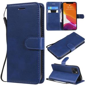 huismerk Pure Color Horizontal Flip Lederen Case met Houder & Card Slots & Wallet & Lanyard voor iPhone 13