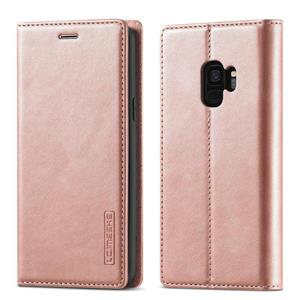 Voor Samsung Galaxy S9 LC.IMEEKE Sterk magnetisme Ultradun horizontaal flip schokbestendige matte TPU + PU lederen kast met Holder & Card Slots & Wall