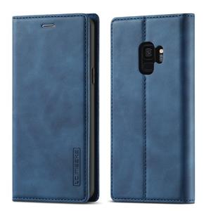 Voor Samsung Galaxy S9+ LC.IMEEKE Sterk magnetisme Ultradun horizontaal flip schokbestendige matte TPU + PU lederen hoes met Holder & Card Slots & Wal