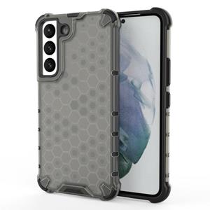 huismerk For Samsung Galaxy S22 5G Honeycomb PC + TPU Phone Case(Black)