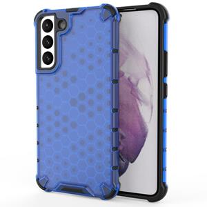 huismerk For Samsung Galaxy S22+ 5G Honeycomb PC + TPU Phone Case(Blue)