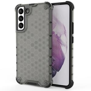 huismerk For Samsung Galaxy S22+ 5G Honeycomb PC + TPU Phone Case(Black)