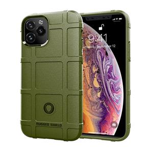 huismerk Voor iPhone 12 mini Full Coverage Shockproof TPU Case (Army Green)