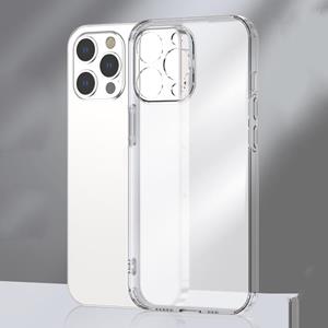 huismerk Frosted TPU + Glass Phone Case voor iPhone 13 Pro Max