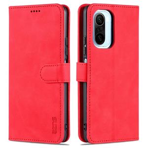 Voor Xiaomi Redmi K40 Pro Azns Skin Feel Calf Texture Horizontale Flip Lederen Case met Kaart Slots & Houder & Portemonnee