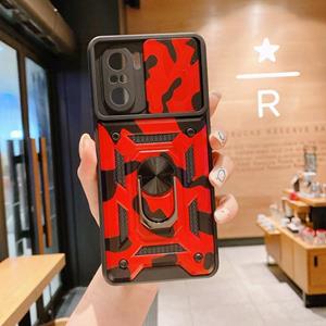 huismerk Voor Xiaomi Redmi K40 Pro Glijdende Camera Cover Design Camouflage Serie TPU + PC-beschermhoes