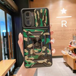 huismerk Voor Xiaomi Redmi K40 Pro Sliding Camera Cover Design Camouflage Serie TPU + PC-beschermhoes