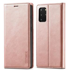 Voor Samsung Galaxy S20 LC.IMEEKE Sterk magnetisme Ultradun horizontaal flip schokbestendige matte TPU + PU lederen hoes met Holder & Card Slots & Wal