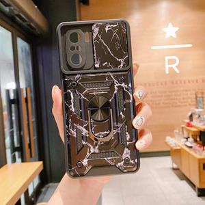 huismerk Voor Xiaomi Redmi K40 Pro schuifcamera Cover Design Camouflage Serie TPU + PC-beschermhoes