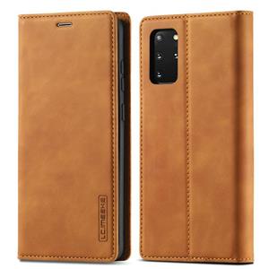 Voor Samsung Galaxy S20 LC.IMEEKE Sterk magnetisme Ultradun horizontaal flip schokbestendige matte TPU + PU lederen hoes met Holder & Card Slots & Wal