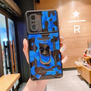 huismerk Voor Xiaomi Redmi K40 PRO schuifcamera Cover Design Camouflage Serie TPU + PC-beschermhoes