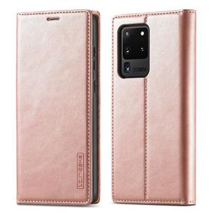 Voor Samsung Galaxy S20 Ultra LC.IMEEKE Sterk magnetisme Ultradun horizontaal flip schokbestendige Matte TPU + PU lederen hoes met Holder & Card Slots