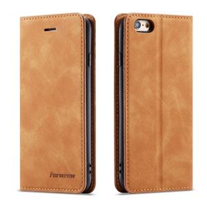 Voor iPhone 6s / 6 Forwenw Dream Series Oil Edge Strong Magnetism Horizontal Flip Leather Case met Holder & Card Slots & Wallet & Photo Frame(Brown)