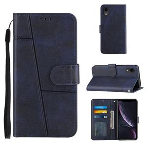 huismerk Stitching Calf Texture Gesp horizontale Flip Leren Case met Houder & Card Slots & Wallet & Lanyard voor iPhone XR