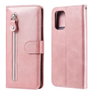 huismerk For Xiaomi Redmi Note 10 5G / Poco M3 Pro 5G Fashion Calf Texture Zipper Horizontal Flip Leather Case with Holder & Card Slots & Wallet(Rose Gold)