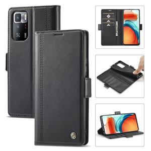 lc.imeeke Voor Xiaomi Redmi Note 10 PRO / OPMERKING 10 PRO MAX LC.IMEEEE Magnetische Gesp PU + TPU Horizontale Flip Lederen Case met Houder & Card Slots & Porte