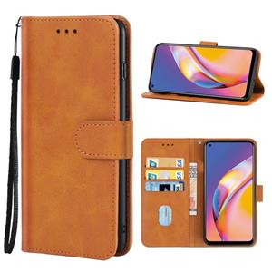 huismerk Leren telefooncase voor Oppo A94 (Brown)