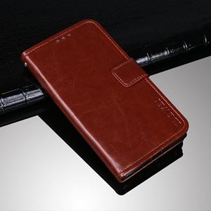 Idewei Crazy Horse Textuur Horizontale Flip Leren Case met Houder & Kaart Slots & Portemonnee voor iPhone 13 Mini (Brown)