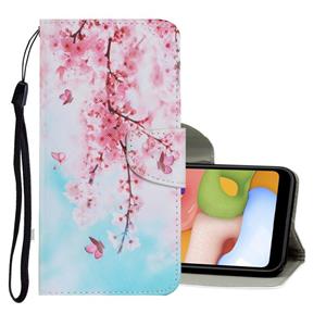 huismerk Voor Samsung Galaxy S20 Gekleurd tekenpatroon Horizontaal Flip PU Lederen hoesje met Holder & Card Slots & Wallet & Lanyard(Cherry Blossoms)