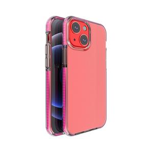 huismerk TPU Double-Color Shockproof Beschermhoes voor iPhone 13 Mini (Rose Red)