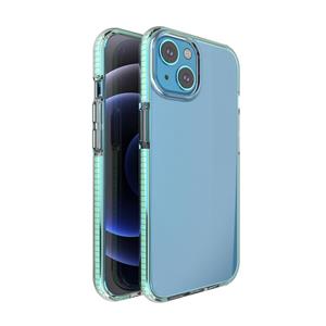 huismerk TPU Double-color Shockproof Protective Case For iPhone 13(Mint Green)