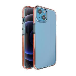 huismerk TPU Double-Color Shockproof Protective Case voor iPhone 13 (Oranje)