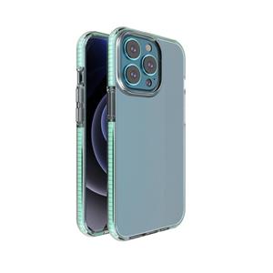 Huismerk TPU Double-color Shockproof Protective Case For iPhone 13 Pro(Mint Green)