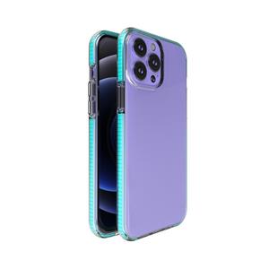 Huismerk TPU Double-color Shockproof Protective Case For iPhone 13 Pro Max(Sky Blue)