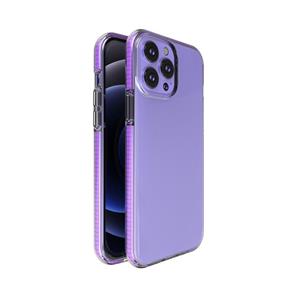 Huismerk TPU Double-color Shockproof Protective Case For iPhone 13 Pro Max(Purple)