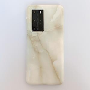 Huismerk Voor Huawei P40 Glossy Marble Pattern Soft TPU Protective Case (Topaz)
