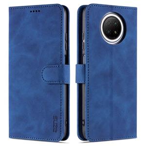 Voor Xiaomi Redmi Note 9 5G AZNS Skin Feel Calf Texture Horizontale Flip Lederen Case met Kaart Slots & Houder & Portemonnee